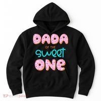 Dada of The Sweet One First Birthday Matching Family Donut Hoodie thumb 0