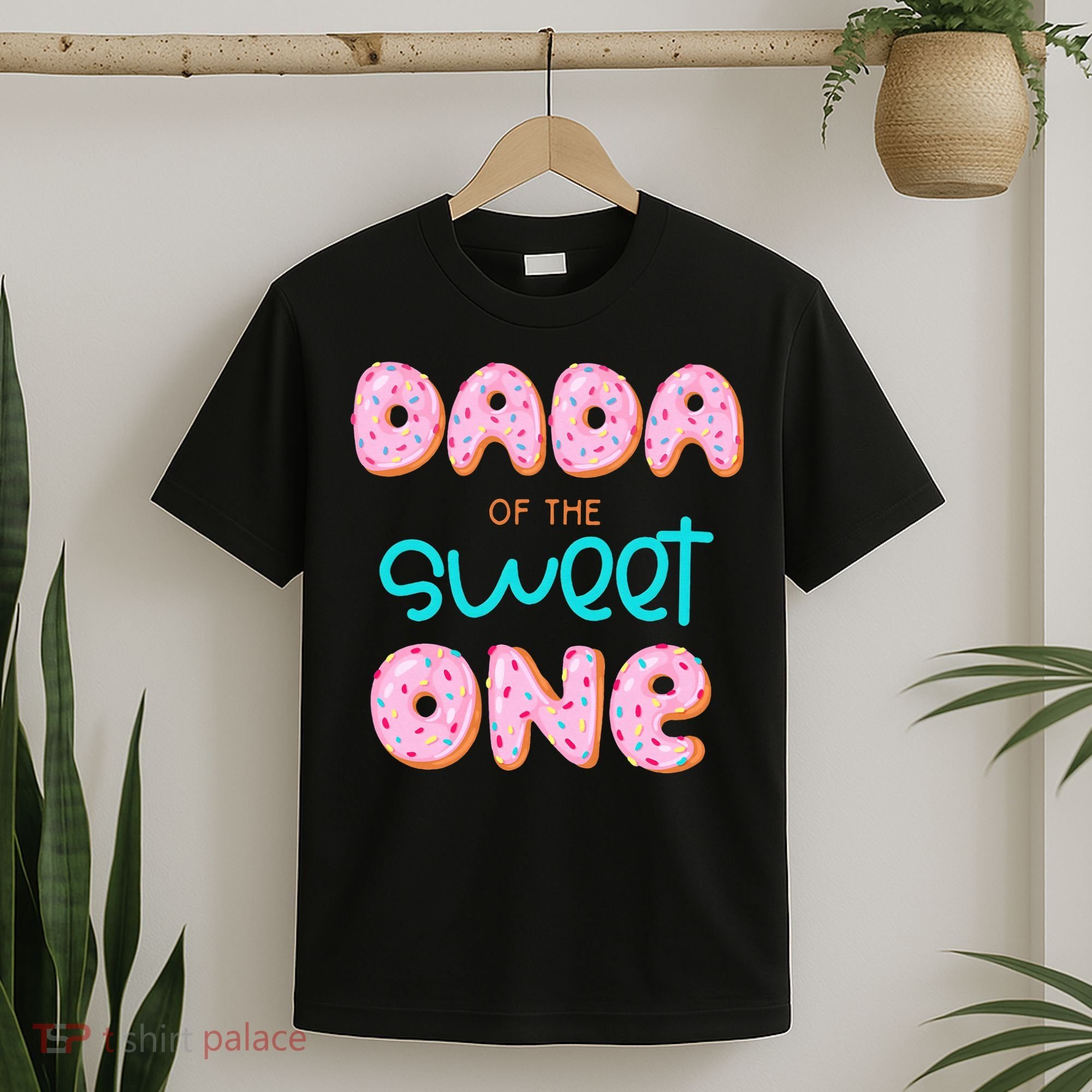 Dada of The Sweet One First Birthday Matching Family Donut T-Shirt