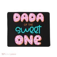 Dada of The Sweet One First Birthday Matching Family Donut Mousepad thumb 0
