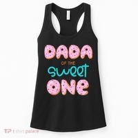Dada of The Sweet One First Birthday Matching Family Donut Women's Tank Top thumb 0
