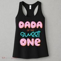 Dada of The Sweet One First Birthday Matching Family Donut Women's Tank Top thumb 3