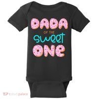 Dada of The Sweet One First Birthday Matching Family Donut Baby Bodysuit thumb 0