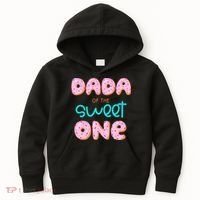 Dada of The Sweet One First Birthday Matching Family Donut Kids Hoodie thumb 0