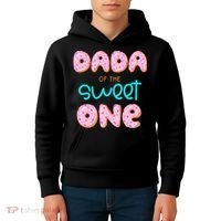 Dada of The Sweet One First Birthday Matching Family Donut Kids Hoodie thumb 4