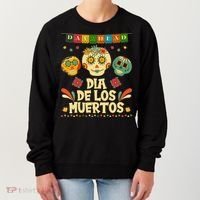 Day Of The Dead Dia De Los Muertos Sugar Skulls Women's Sweatshirt thumb 0