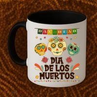 Day Of The Dead Dia De Los Muertos Sugar Skulls Coffee Mug thumb 2