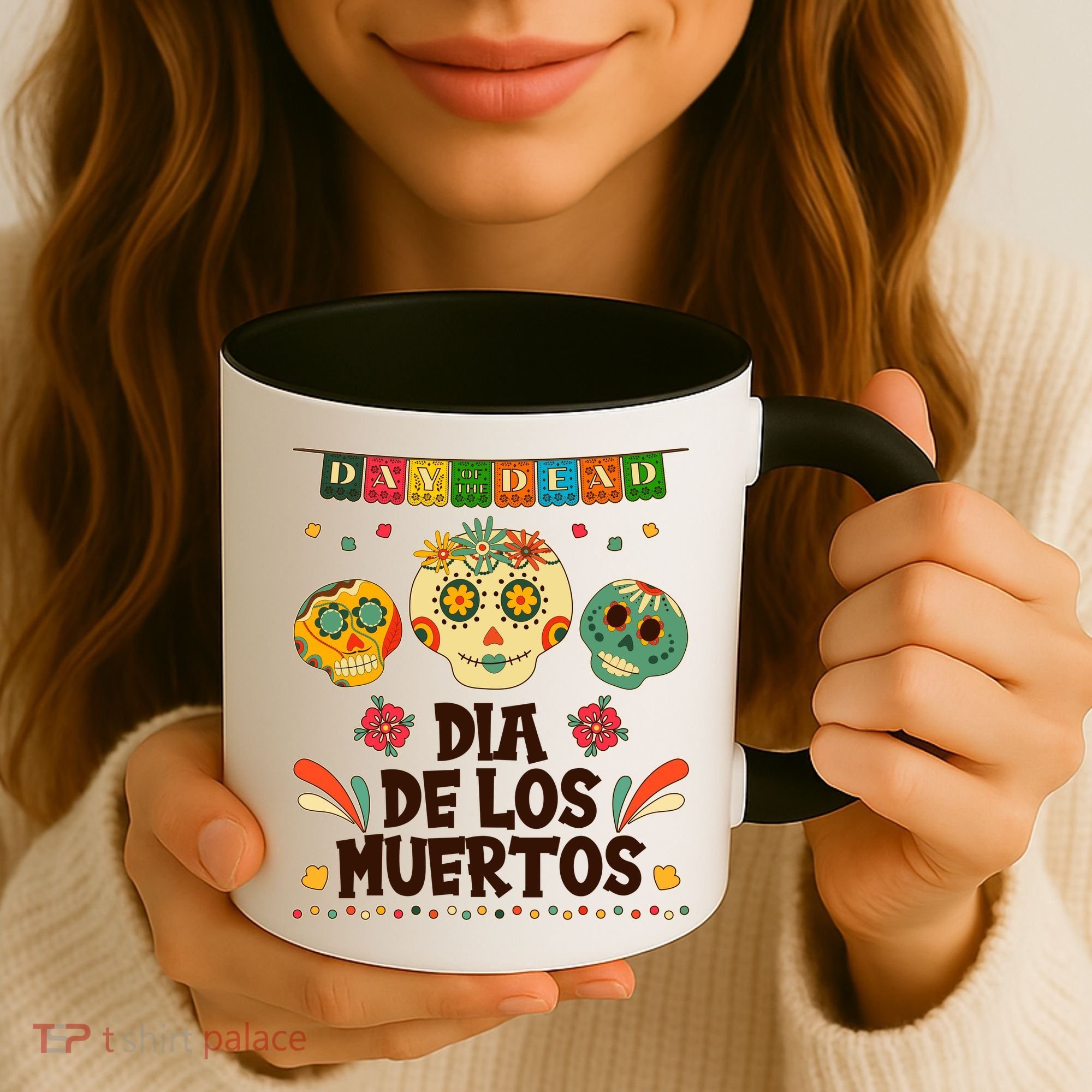 Day Of The Dead Dia De Los Muertos Sugar Skulls Coffee Mug