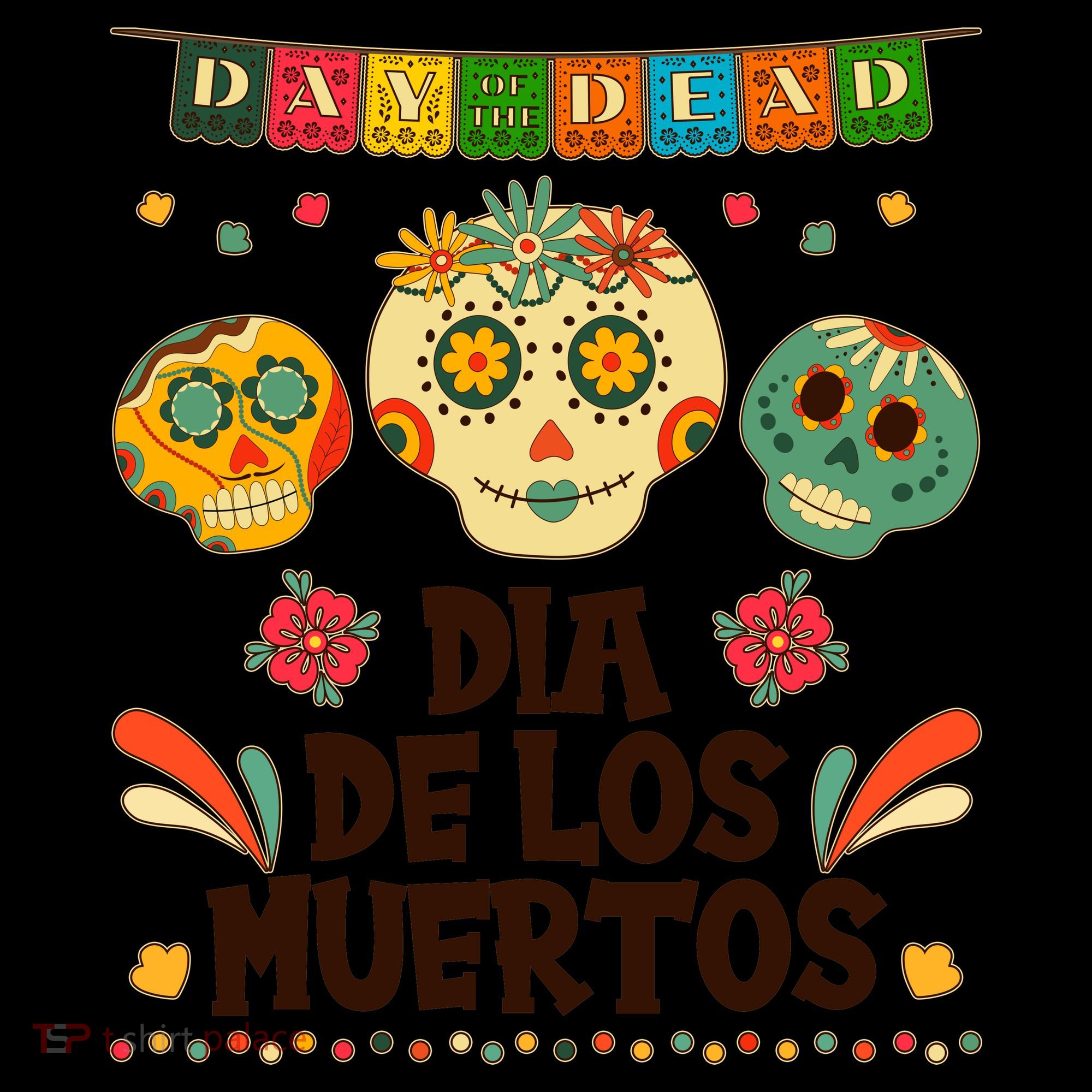 Day Of The Dead Dia De Los Muertos Sugar Skulls Coffee Mug