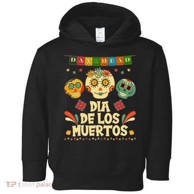 Day Of The Dead Dia De Los Muertos Sugar Skulls Toddler Hoodie