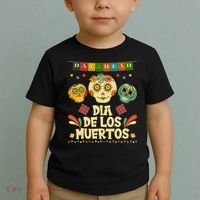 Day Of The Dead Dia De Los Muertos Sugar Skulls Toddler T-Shirt thumb 2
