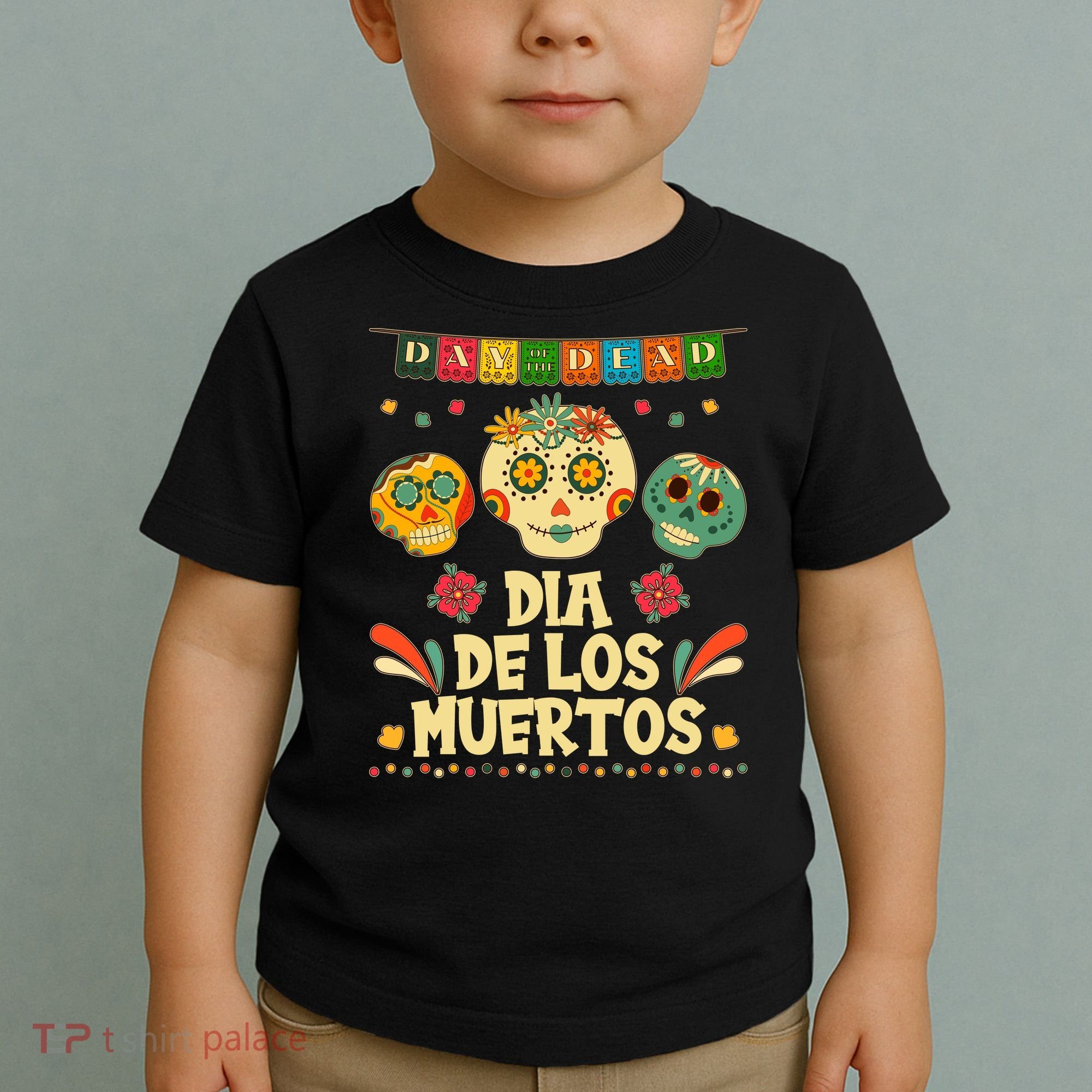 Day Of The Dead Dia De Los Muertos Sugar Skulls Toddler T-Shirt