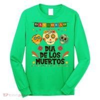 Day Of The Dead Dia De Los Muertos Sugar Skulls Long Sleeve Shirt thumb 0
