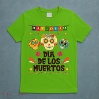 Day Of The Dead Dia De Los Muertos Sugar Skulls T-Shirt thumb 5