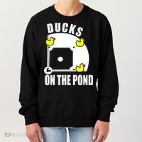 Ducks on the Pond Baseball funny sports Player Women's Sweatshirt thumb 0