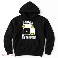 Ducks on the Pond Baseball funny sports Player Hoodie thumb 0