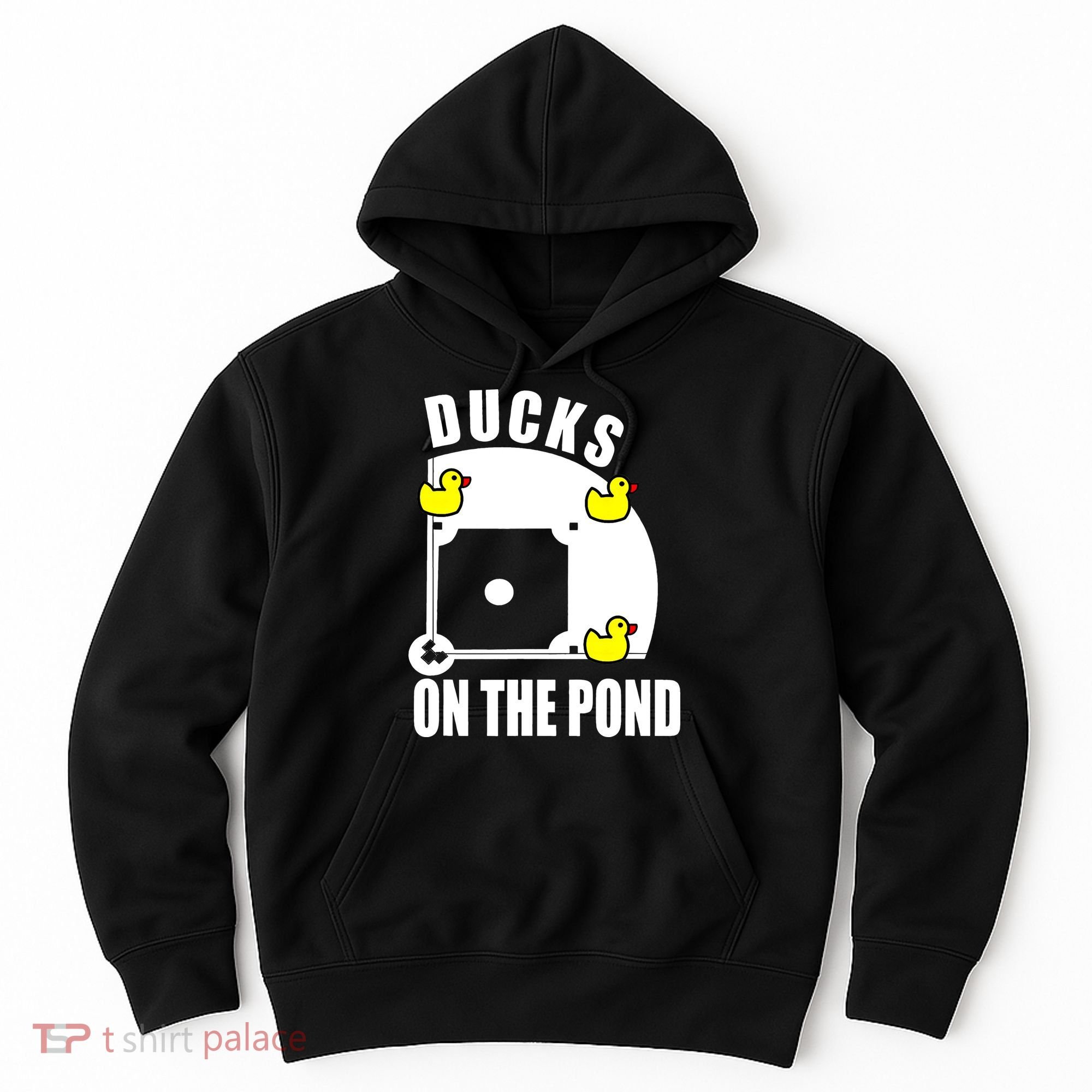 Ducks on the Pond Baseball funny sports Player Hoodie