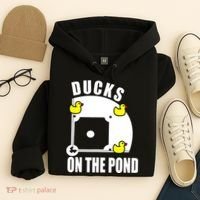 Ducks on the Pond Baseball funny sports Player Hoodie thumb 4