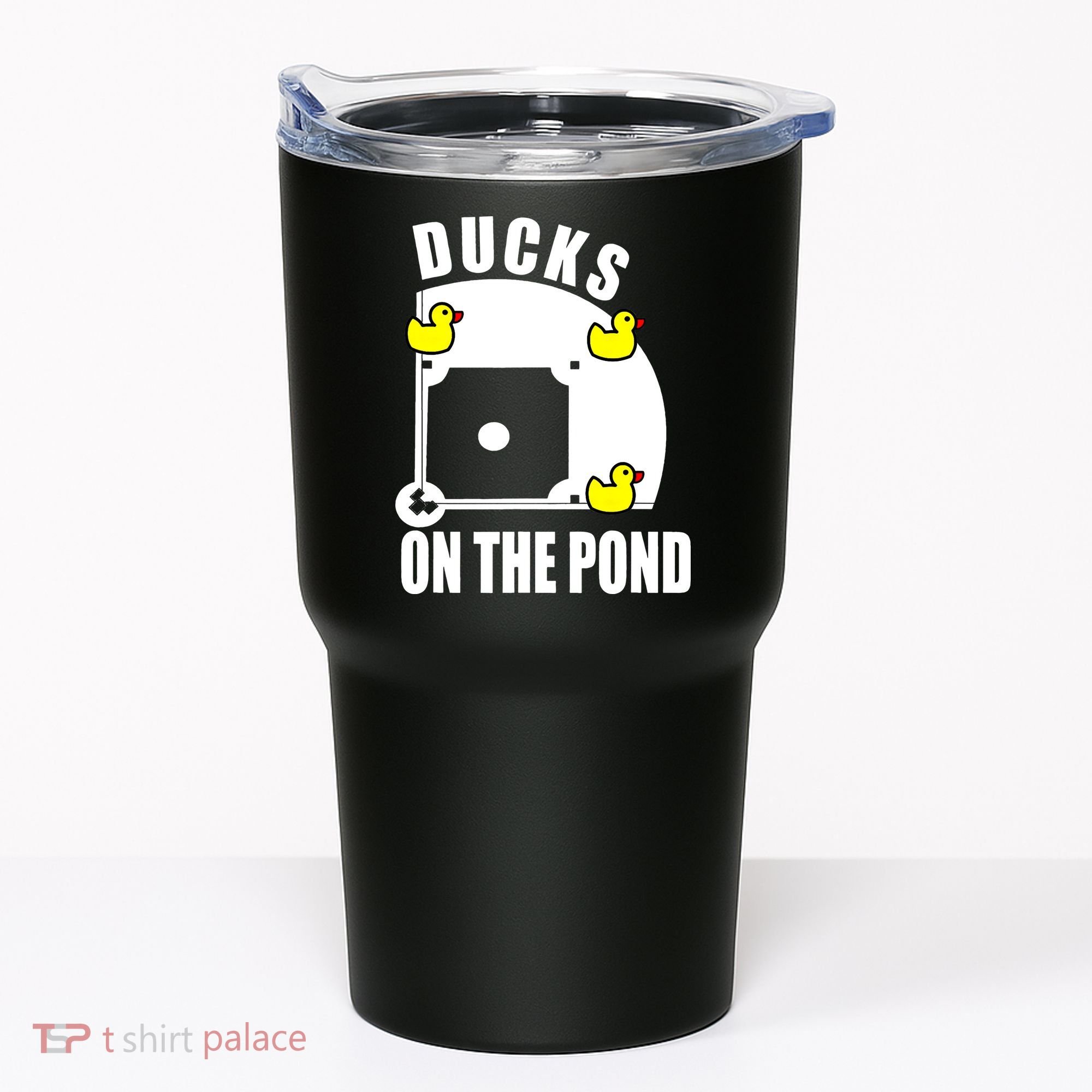 Ducks on the Pond Baseball funny sports Player Tumbler