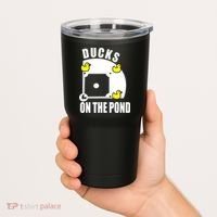 Ducks on the Pond Baseball funny sports Player Tumbler thumb 2