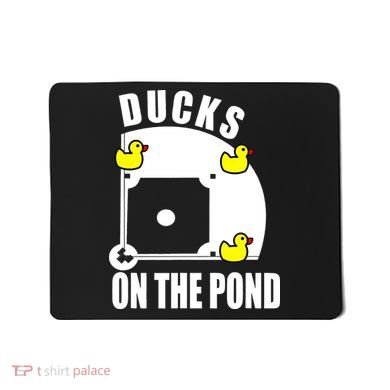 Ducks on the Pond Baseball funny sports Player Mousepad