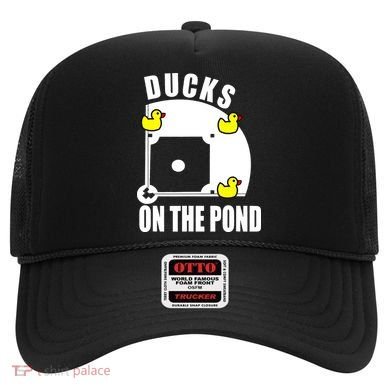 Ducks on the Pond Baseball funny sports Player Hat