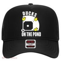 Ducks on the Pond Baseball funny sports Player Hat thumb 0
