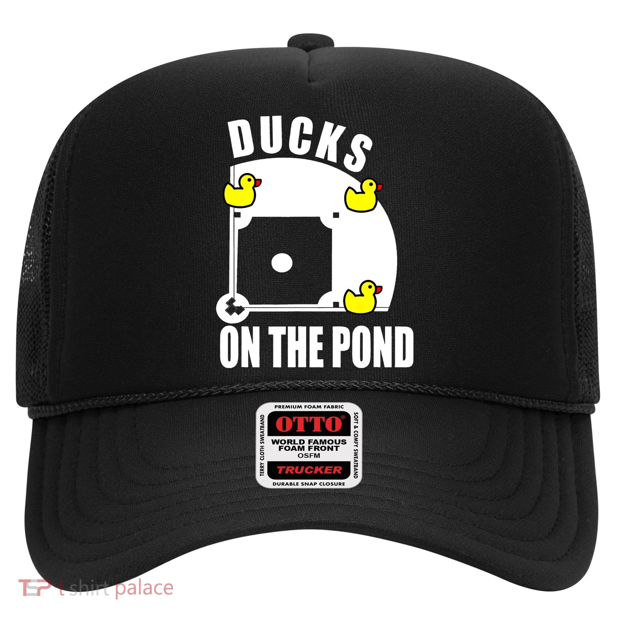 Ducks on the Pond Baseball funny sports Player Hat