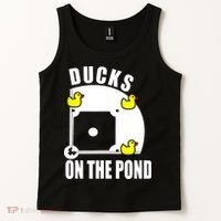Ducks on the Pond Baseball funny sports Player Tank Top thumb 2