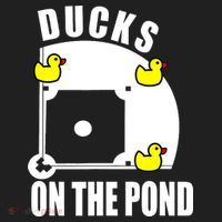 Ducks on the Pond Baseball funny sports Player Golf Towel thumb 3