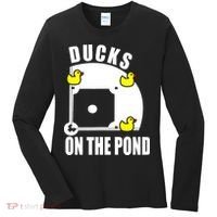 Ducks on the Pond Baseball funny sports Player Women's Long Sleeve Shirt thumb 0