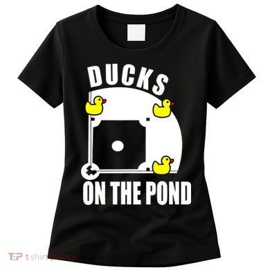 Ducks on the Pond Baseball funny sports Player Women's T-Shirt