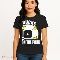 Ducks on the Pond Baseball funny sports Player Women's T-Shirt thumb 4