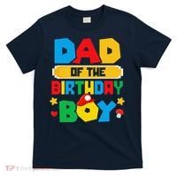 Dad Of The Birthday Boy Game Gaming Dad And Mom Family T-Shirt thumb 0