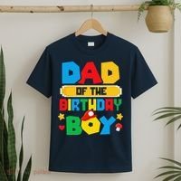 Dad Of The Birthday Boy Game Gaming Dad And Mom Family T-Shirt thumb 2