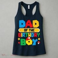 Dad Of The Birthday Boy Game Gaming Dad And Mom Family Women's Tank Top thumb 3