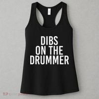 Dibs On The Drummer Drumming Band Fan Music Women's Tank Top thumb 3