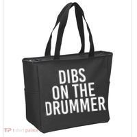 Dibs On The Drummer Drumming Band Fan Music Tote Bag thumb 2