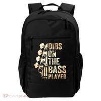 Dibs On The Bass Player Guitar Musician Backpack thumb 0