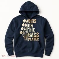 Dibs On The Bass Player Guitar Musician Hoodie thumb 0
