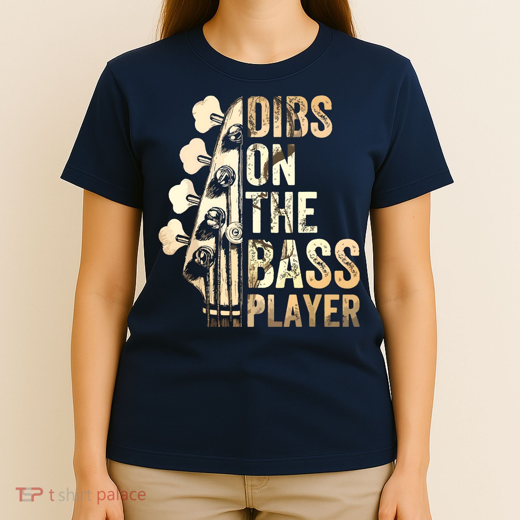 Dibs On The Bass Player Guitar Musician T-Shirt