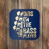 Dibs On The Bass Player Guitar Musician Coaster thumb 0