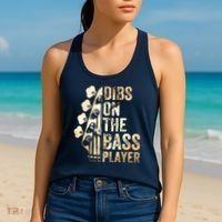 Dibs On The Bass Player Guitar Musician Women's Tank Top thumb 2