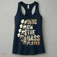 Dibs On The Bass Player Guitar Musician Women's Tank Top thumb 3
