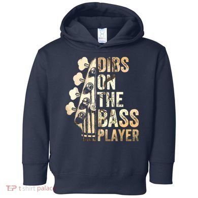 Dibs On The Bass Player Guitar Musician Toddler Hoodie