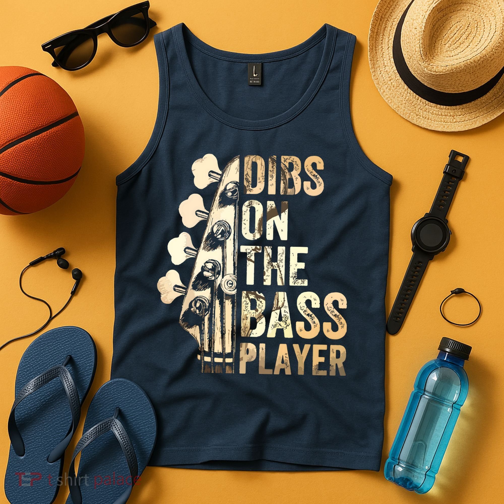 Dibs On The Bass Player Guitar Musician Tank Top