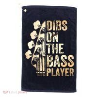 Dibs On The Bass Player Guitar Musician Golf Towel thumb 0