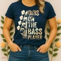 Dibs On The Bass Player Guitar Musician Women's T-Shirt thumb 2