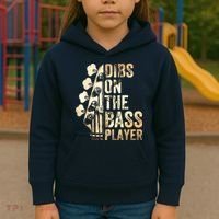 Dibs On The Bass Player Guitar Musician Kids Hoodie thumb 3