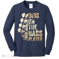 Dibs On The Bass Player Guitar Musician Kids Long Sleeve Shirt thumb 0