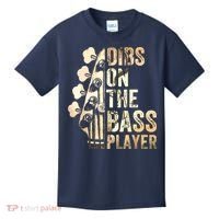 Dibs On The Bass Player Guitar Musician Kids T-Shirt thumb 0